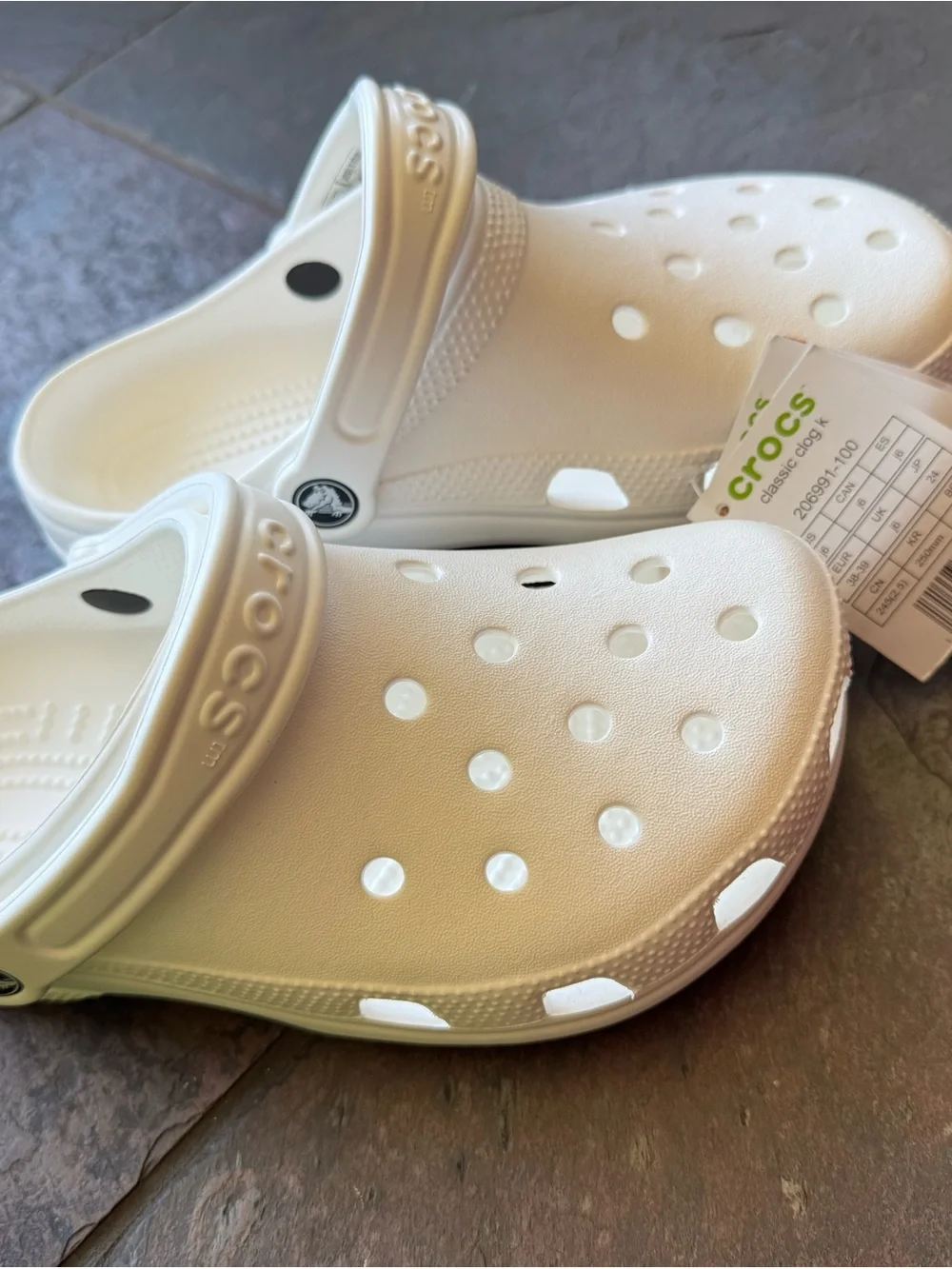 CROCS Kids Classic Clog in White